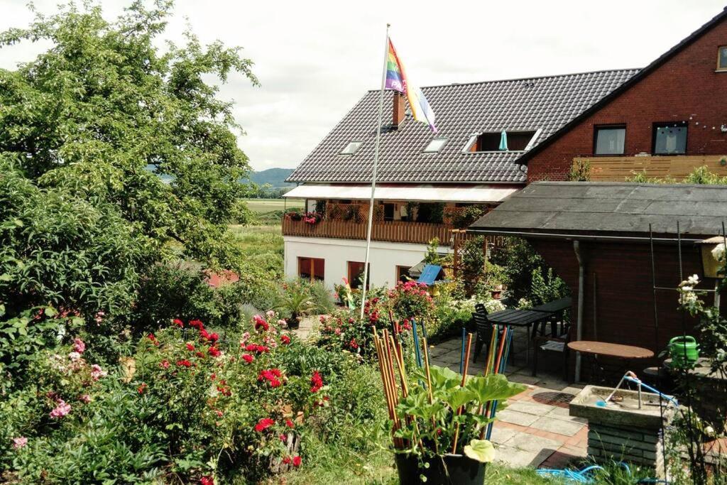 Ferienwohnung Mit Weserblick Und Kamin Hessisch Oldendorf Exterior foto